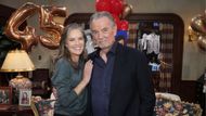 Susan Walters (Diane) was on hand to wish her TV ex-husband Eric Braeden (Victor) a happy 45 years on The Young and the Restless | Image: JPI